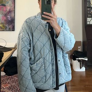 Maya Knit denim jacket WASHED INDIGO